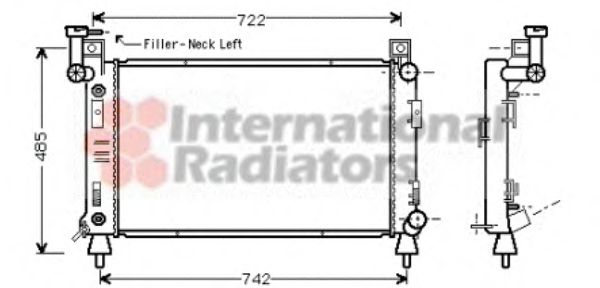 Imagine Radiator, racire motor VAN WEZEL 07002050