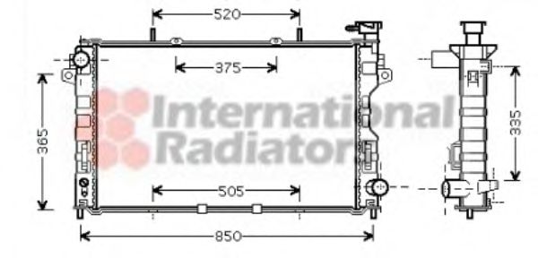 Imagine Radiator, racire motor VAN WEZEL 07002081