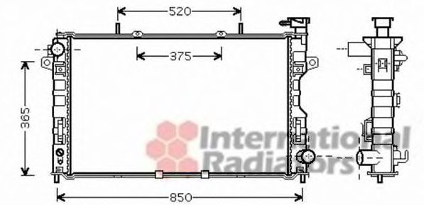 Imagine Radiator, racire motor VAN WEZEL 07002107