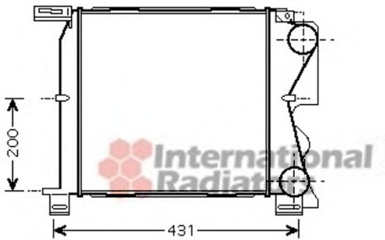 Imagine Intercooler, compresor VAN WEZEL 07004096