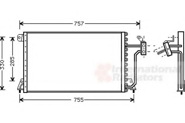 Imagine Condensator, climatizare VAN WEZEL 07005019