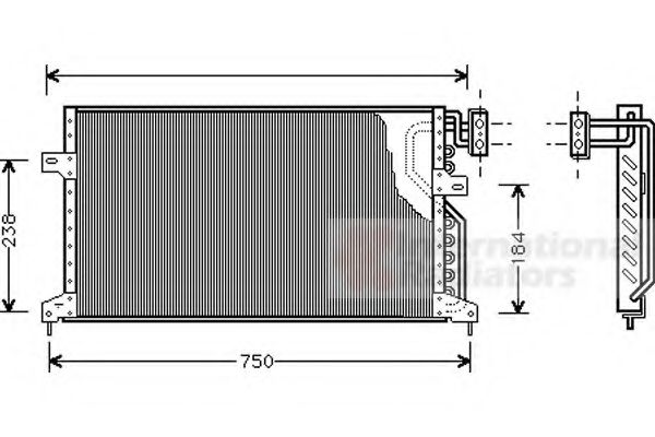 Imagine Condensator, climatizare VAN WEZEL 07005020