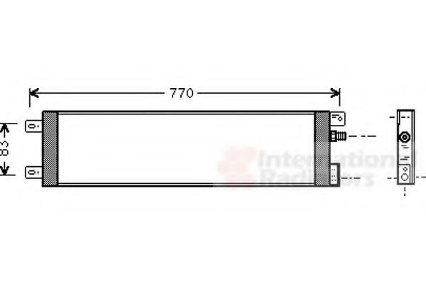 Imagine Condensator, climatizare VAN WEZEL 07005025