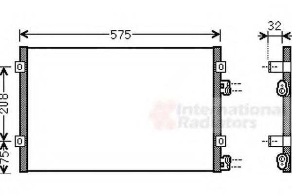 Imagine Condensator, climatizare VAN WEZEL 07005071