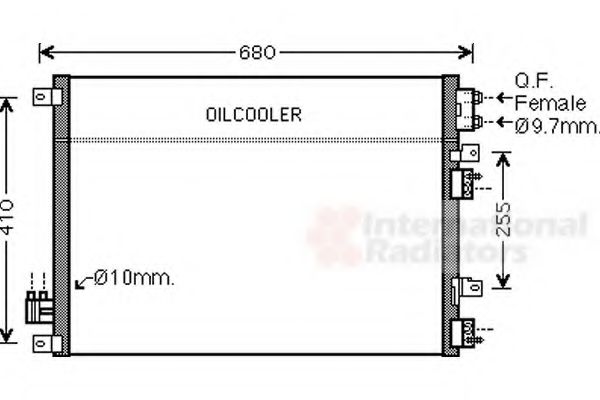 Imagine Condensator, climatizare VAN WEZEL 07005093