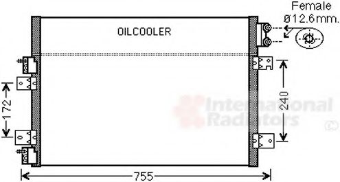 Imagine Condensator, climatizare VAN WEZEL 07005113