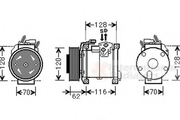 Imagine Compresor, climatizare VAN WEZEL 0700K109