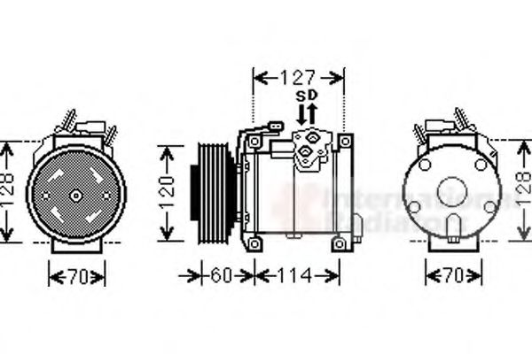 Imagine Compresor, climatizare VAN WEZEL 0700K112