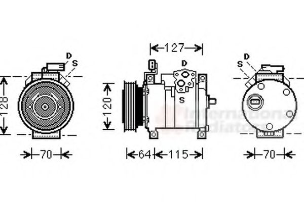 Imagine Compresor, climatizare VAN WEZEL 0700K115