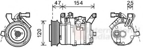 Imagine Compresor, climatizare VAN WEZEL 0700K120