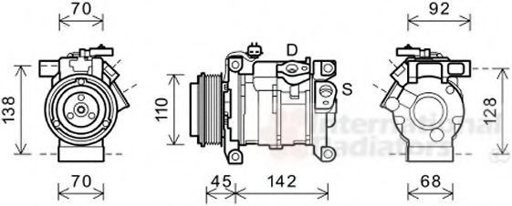 Imagine Compresor, climatizare VAN WEZEL 0700K128