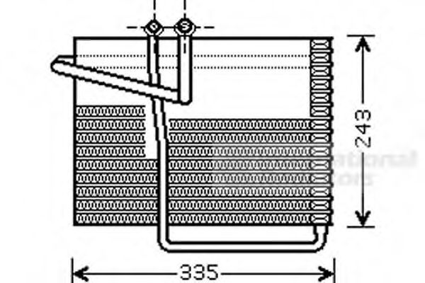 Imagine evaporator,aer conditionat VAN WEZEL 0700V042