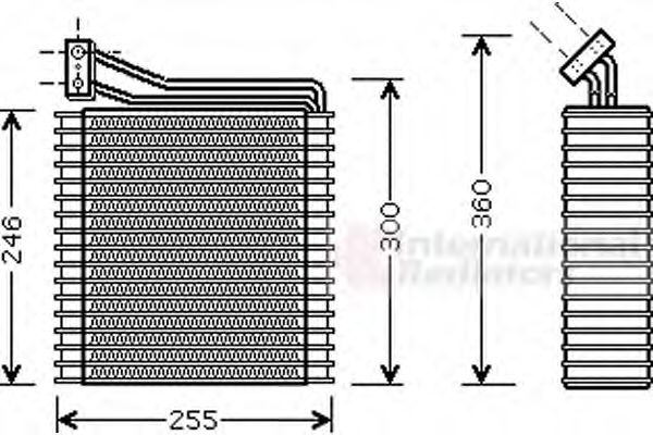 Imagine evaporator,aer conditionat VAN WEZEL 0700V089