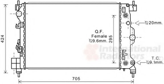 Imagine Radiator, racire motor VAN WEZEL 08002044