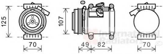 Imagine Compresor, climatizare VAN WEZEL 0800K039