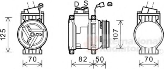 Imagine Compresor, climatizare VAN WEZEL 0800K041