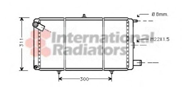 Imagine Radiator, racire motor VAN WEZEL 09002007