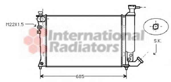 Imagine Radiator, racire motor VAN WEZEL 09002057