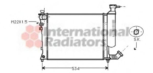 Imagine Radiator, racire motor VAN WEZEL 09002059