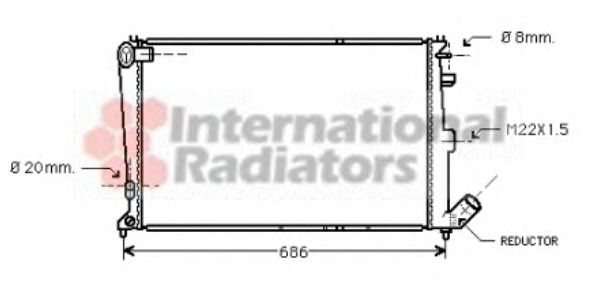 Imagine Radiator, racire motor VAN WEZEL 09002064