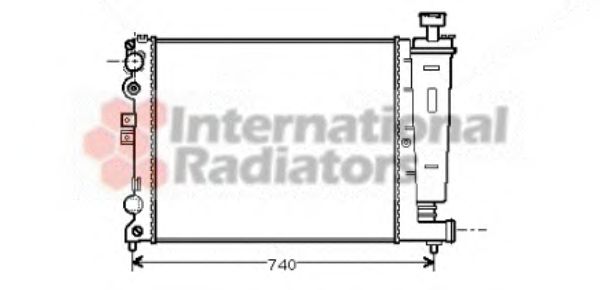 Imagine Radiator, racire motor VAN WEZEL 09002077