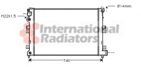 Imagine Radiator, racire motor VAN WEZEL 09002089