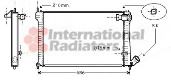 Imagine Radiator, racire motor VAN WEZEL 09002101