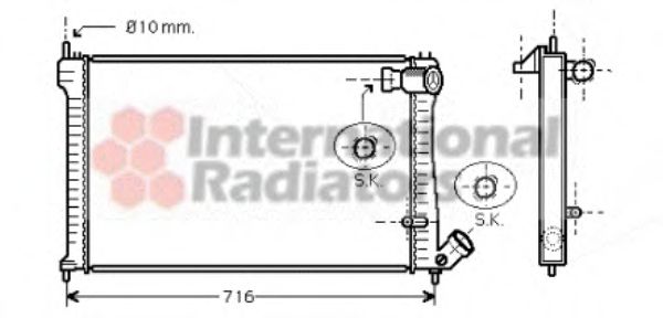 Imagine Radiator, racire motor VAN WEZEL 09002102