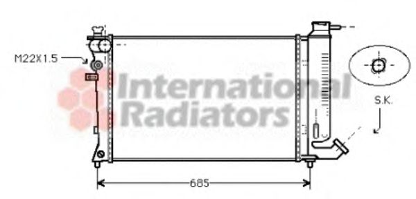 Imagine Radiator, racire motor VAN WEZEL 09002108