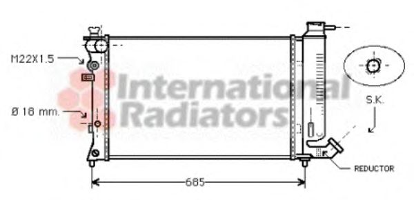 Imagine Radiator, racire motor VAN WEZEL 09002109