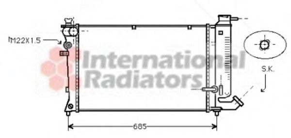 Imagine Radiator, racire motor VAN WEZEL 09002110