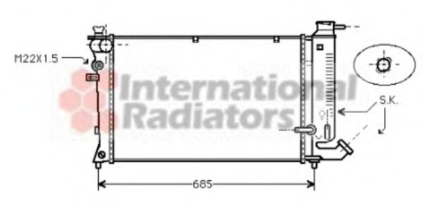 Imagine Radiator, racire motor VAN WEZEL 09002114