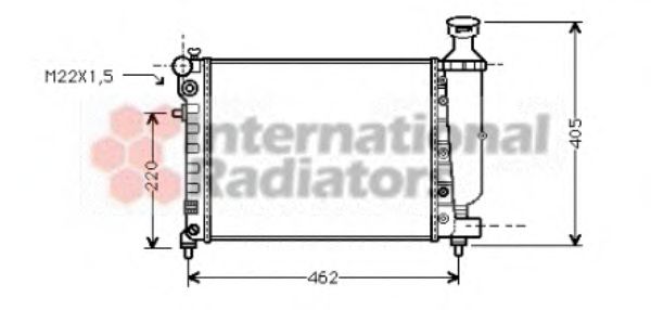 Imagine Radiator, racire motor VAN WEZEL 09002115