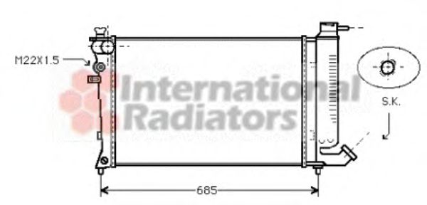 Imagine Radiator, racire motor VAN WEZEL 09002123