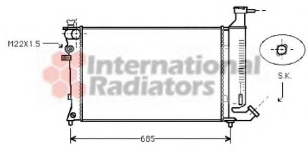 Imagine Radiator, racire motor VAN WEZEL 09002124