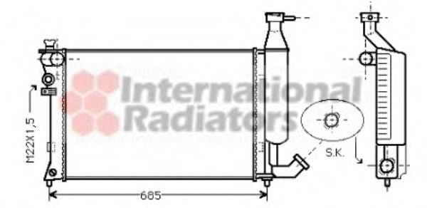 Imagine Radiator, racire motor VAN WEZEL 09002140