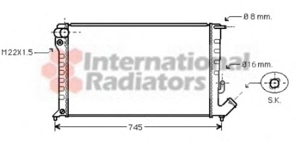 Imagine Radiator, racire motor VAN WEZEL 09002153
