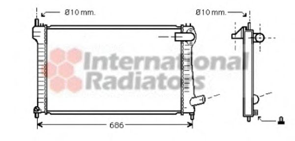 Imagine Radiator, racire motor VAN WEZEL 09002171