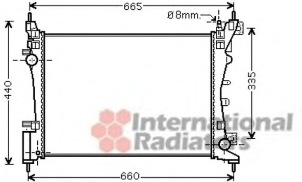 Imagine Radiator, racire motor VAN WEZEL 09002261