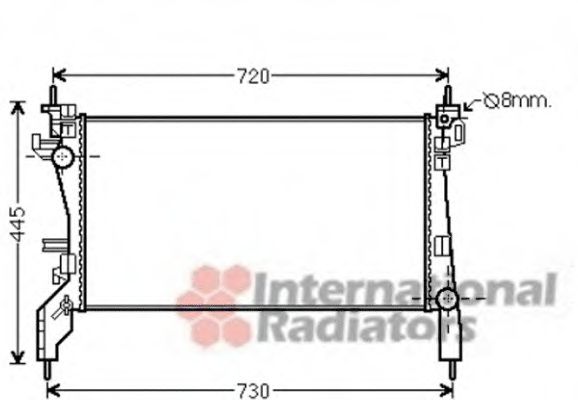 Imagine Radiator, racire motor VAN WEZEL 09002266