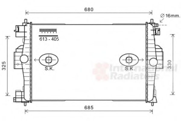 Imagine Radiator, racire motor VAN WEZEL 09002280