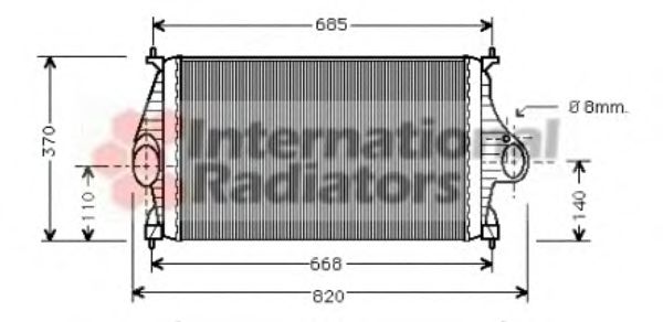 Imagine Intercooler, compresor VAN WEZEL 09004050