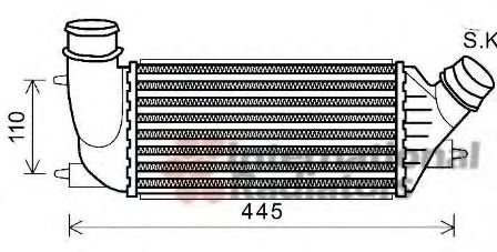 Imagine Intercooler, compresor VAN WEZEL 09004270