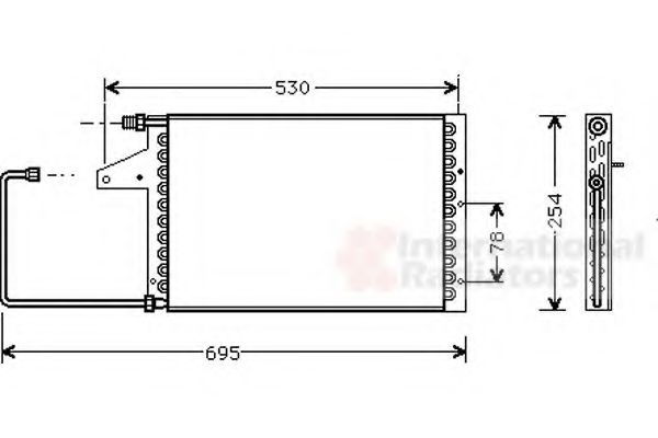 Imagine Condensator, climatizare VAN WEZEL 09005098