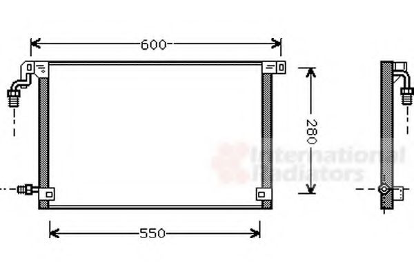 Imagine Condensator, climatizare VAN WEZEL 09005131