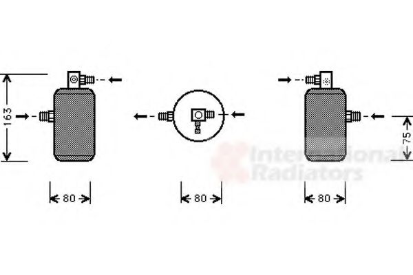 Imagine uscator,aer conditionat VAN WEZEL 0900D163