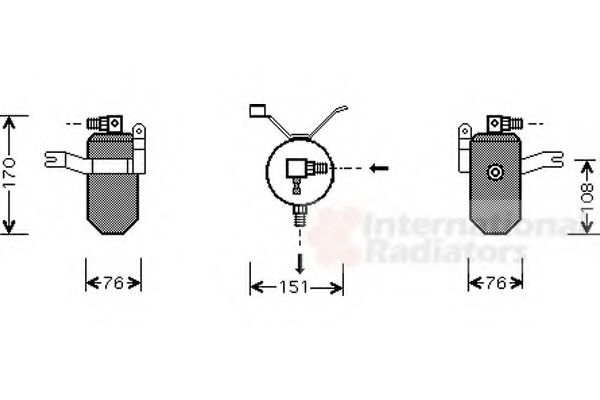 Imagine uscator,aer conditionat VAN WEZEL 0900D184