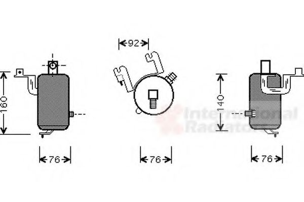 Imagine uscator,aer conditionat VAN WEZEL 0900D203