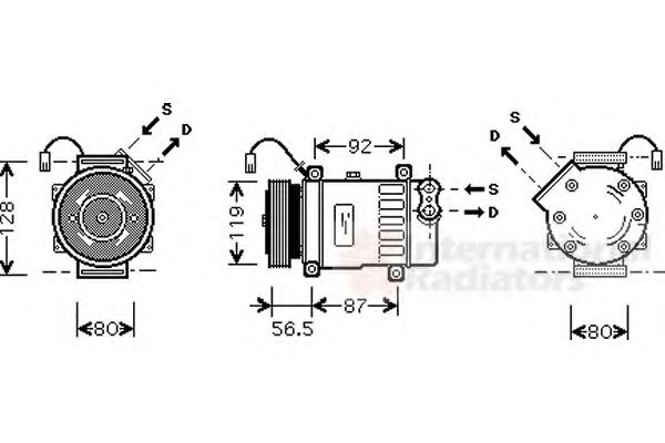 Imagine Compresor, climatizare VAN WEZEL 0900K207