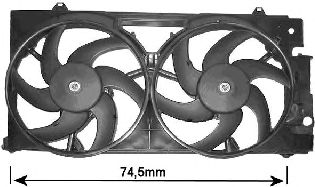 Imagine Ventilator, radiator VAN WEZEL 0903749